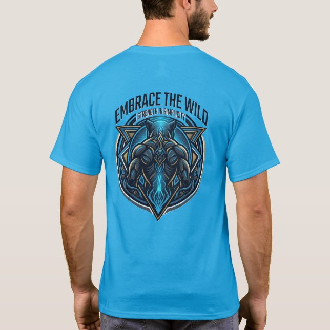 Camiseta Desata El Poder Pantera Abraza Lo Salvaje (Reverso)
