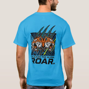 Camiseta Desata el Rugido Alfa Tigre Desencadena Tu Fuerza