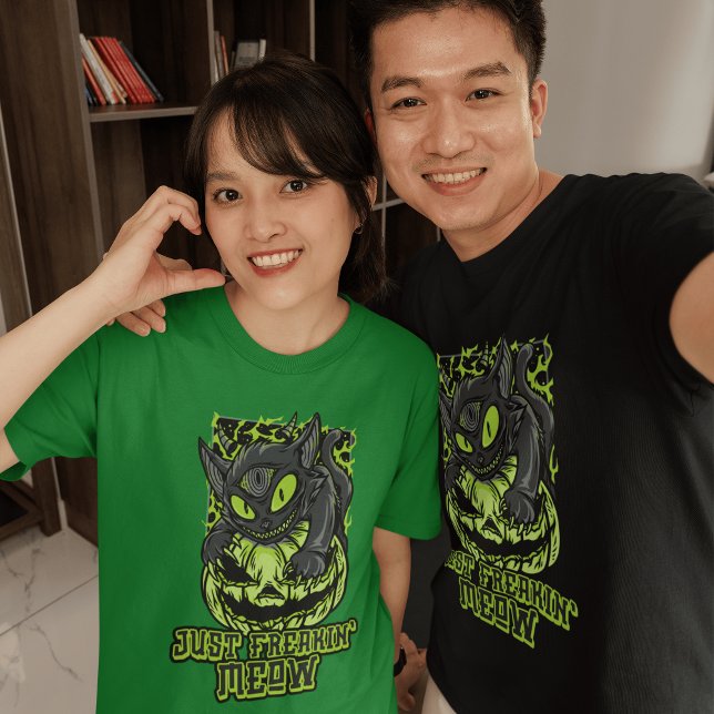 Camiseta Desata la oscuridad con la Halloween del Gato Mal (Subido por el creador)