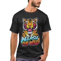 Desata lo Salvaje – Arte de Neón de Tigre Rugiente
