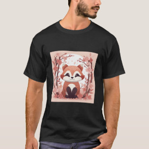 Camiseta Desata Tu Ser Con Nuestro Panda Rojo Y Flor De Cer