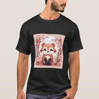 Camiseta Desata Tu Ser Con Nuestro Panda Rojo Y Flor De Cer