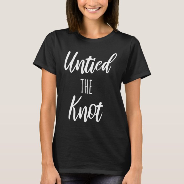 Camiseta Desatando el gracioso Fiesta del divorcio (Anverso)