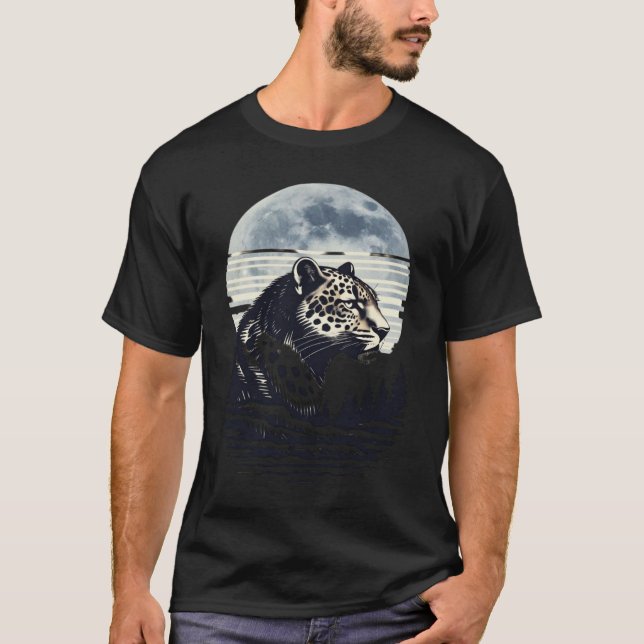 Camiseta Desate tu lado salvaje con este diseño de leopardo (Anverso)