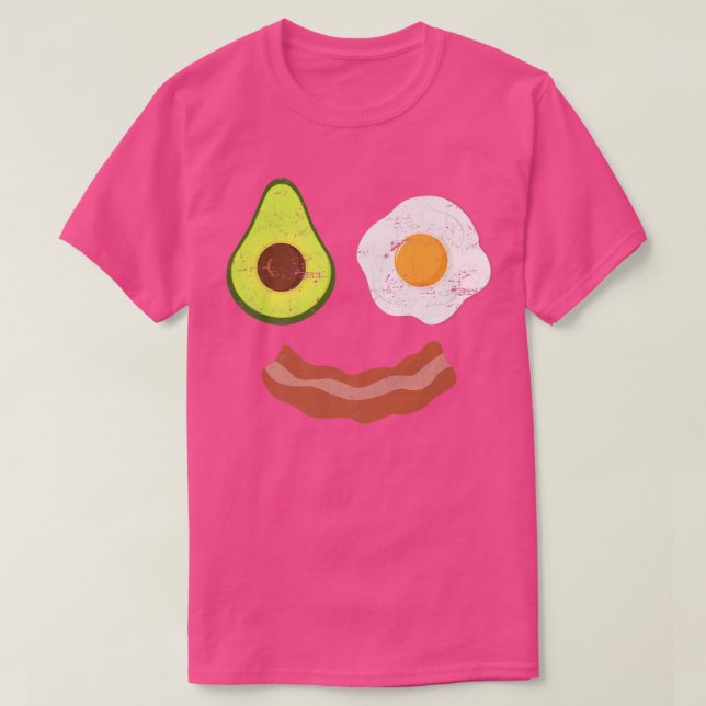Camiseta Desayuno Brunch Bacon Egg Aguacate huevo frito (Diseño del anverso)