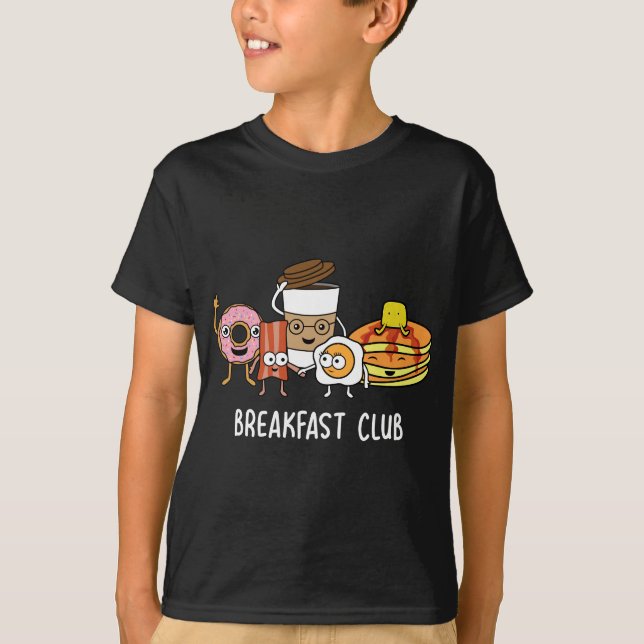 Camiseta Desayuno Cute Kawaii Bfast Club Parody Comida dive (Anverso)