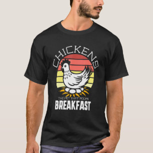 Camiseta Desayuno de caca de mascota de pollo