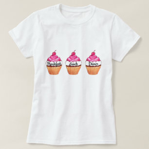 Camiseta Desayuno de camisetas, almuerzo, cena