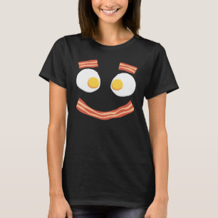 Camiseta Desayuno de huevo frito y tocino grueso