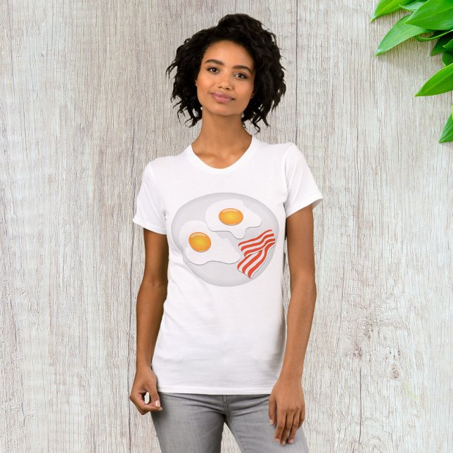 Camiseta Desayuno de Huevos Fritos y Tocino (Subido por el creador)
