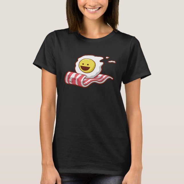 Camiseta Desayuno De Huevos Y Bacon (Anverso)
