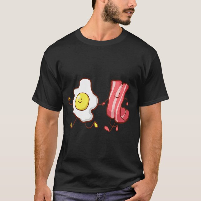 Camiseta Desayuno De Huevos Y Bacon (Anverso)