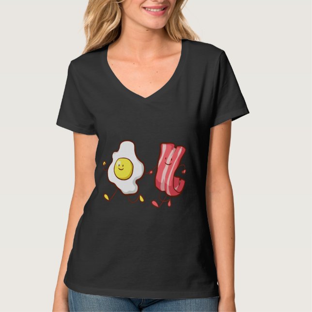 Camiseta Desayuno De Huevos Y Bacon (Anverso)