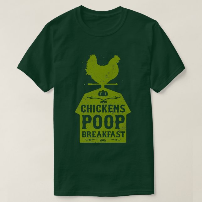 Camiseta Desayuno de pollo de granja (Diseño del anverso)