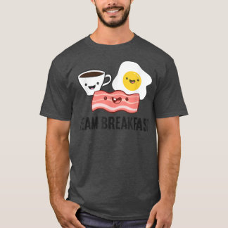 Camiseta Desayuno del equipo de café de los huevos de bacon