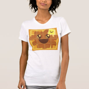 Camiseta desayuno del jarabe de arce de la mantequilla de