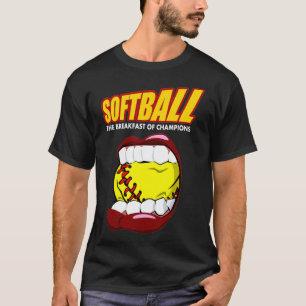 Camiseta Desayuno divertido de Champions en Softball