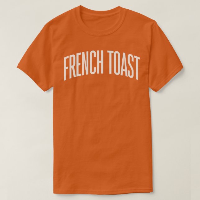 Camiseta Desayuno francés tipo tostada tipo tostada (Diseño del anverso)