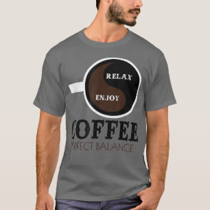 Camiseta Desayuno Funny Coffee Cup Rela & Enjoy