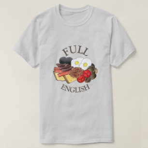 Camiseta Desayuno inglés completo Reino Unido Cocina britán