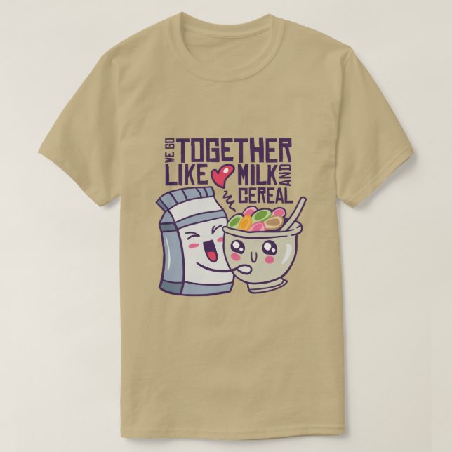 Camiseta Desayuno Kawaii| Vamos juntos (Diseño del anverso)