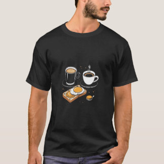 Camiseta Desayuno Lover T-Shirt - Café, té, huevos