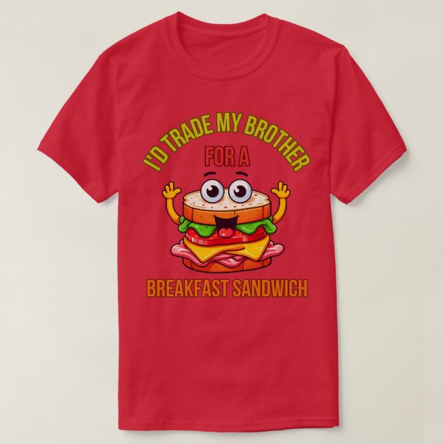 Camiseta Desayuno Sándwich 3 (Diseño del anverso)