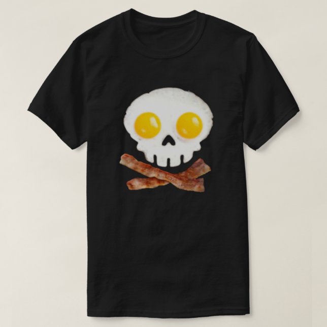 Camiseta Desayuno Skull & Bones Bacon & Eggs (Diseño del anverso)