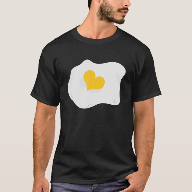 Camiseta Desayuno vegano de huevo frito (Anverso)