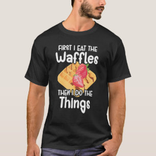 Camiseta Desayuno Waffle Foods Postre Mini Waffle Food 3