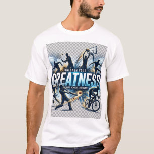 Camiseta Desbloquea Tu Grandeza Póster Deportivo - Inspira