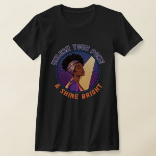 Camiseta Desbloquea Tu Poder Empoderamiento de la Mujer Neg