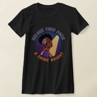Camiseta Desbloquea Tu Poder Empoderamiento de la Mujer Neg
