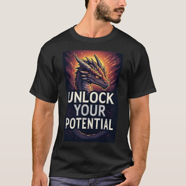 Camiseta Desbloquea Tu Potencial Dragón (Anverso)