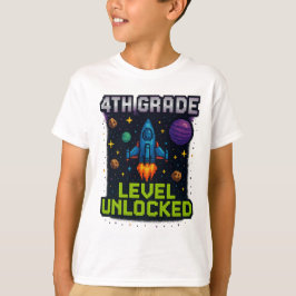 Camiseta desbloqueada de 4º grado - Gal de espacio