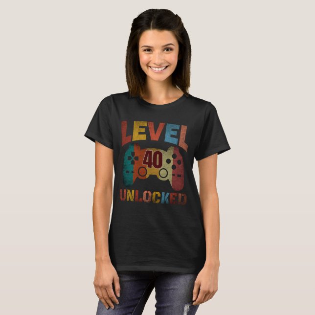 Camiseta DESBLOQUEADA DE NIVEL 40 (Anverso completo)
