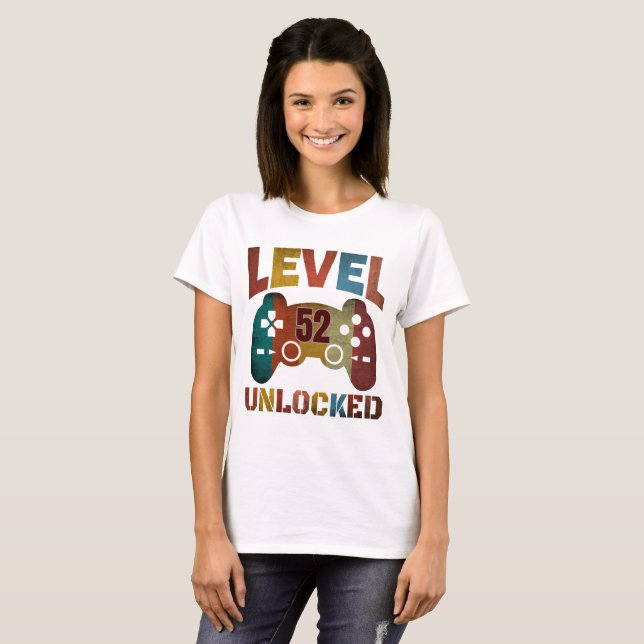 Camiseta DESBLOQUEADA DE NIVEL 52 (Anverso completo)