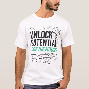Camiseta Desbloquear código potencial futuro tee