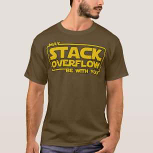 Camiseta Desbordamiento de pila con el programador de desar