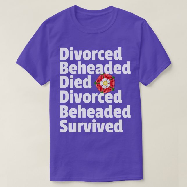 Camiseta Descabezado divorciado murió el destino de las esp (Diseño del anverso)