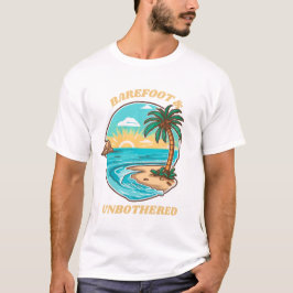 Camiseta Descalzo y uso de playa de verano sin preocupacion