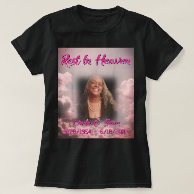 Camiseta Descansa En El Cielo (Diseño del anverso)