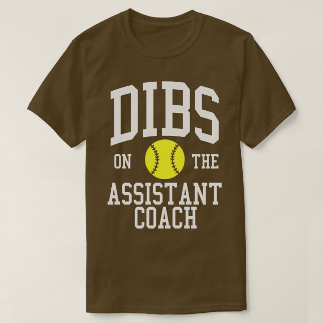 Camiseta Descansa en el entrenador asistente de softball Wi (Diseño del anverso)