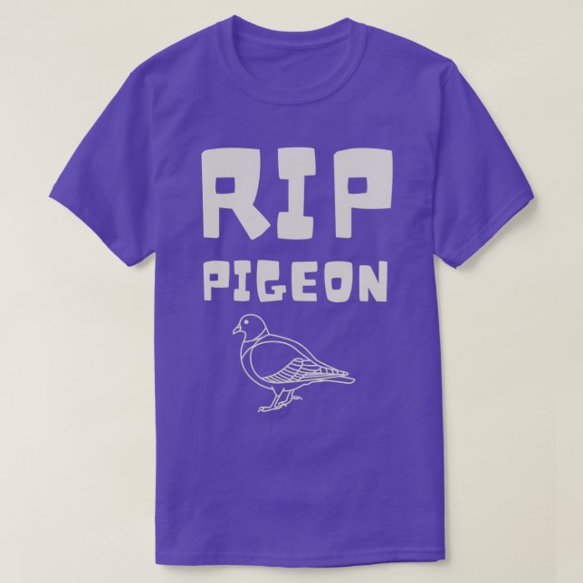 Camiseta Descansa en paz paloma 1 (Diseño del anverso)