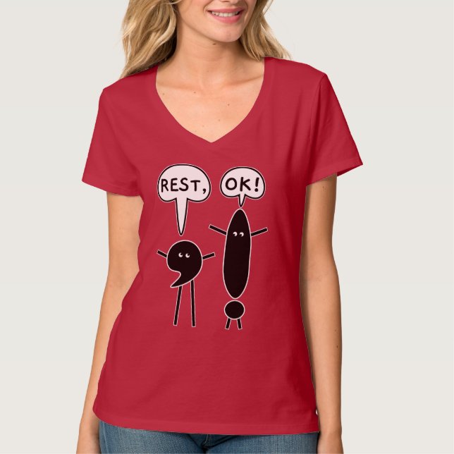 Camiseta Descansa, ¡OK! (Anverso)