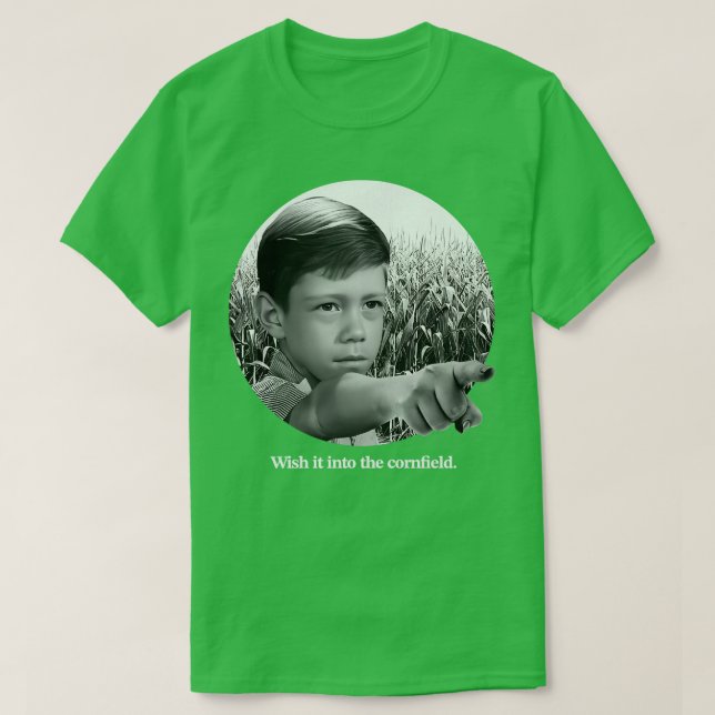 Camiseta Descanse En El Cornfield (Diseño del anverso)
