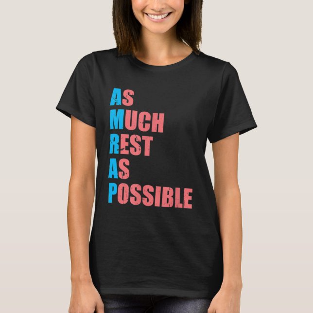 Camiseta Descanse lo más posible de AMRAP (Anverso)
