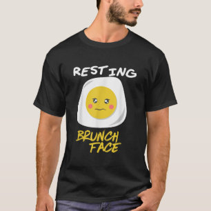 Camiseta Descanso Brunch Face Cute Egg Funny Breakfast Lunc