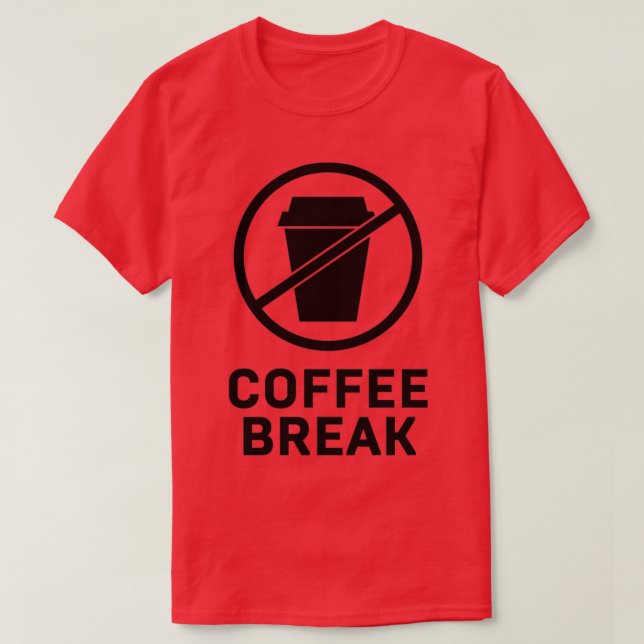 Camiseta Descanso de café 5 (Diseño del anverso)