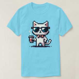 Camiseta Descanso de café para gato Guay: arte para píxeles